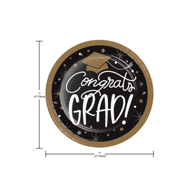 Plato pequeño Congrat Grad! - Imagen 2
