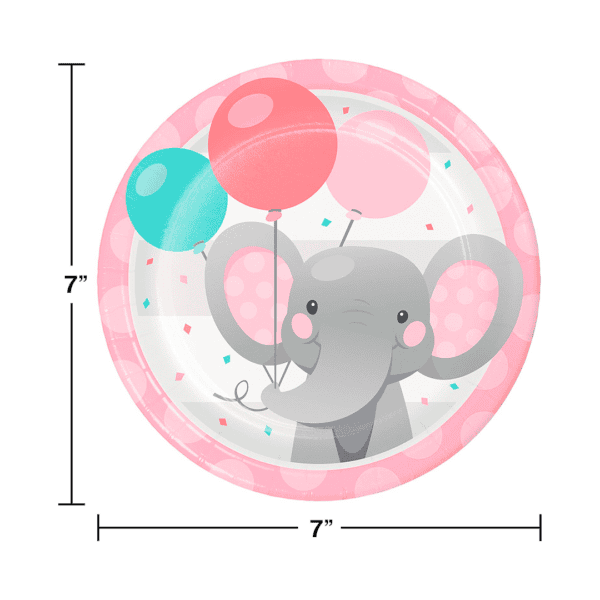 Platos pequeños de elefante con globos. - Imagen 2
