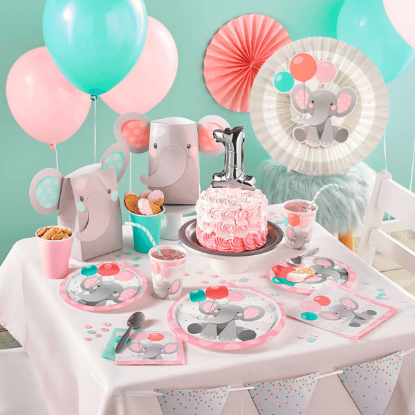 Platos pequeños de elefante con globos. - Imagen 3