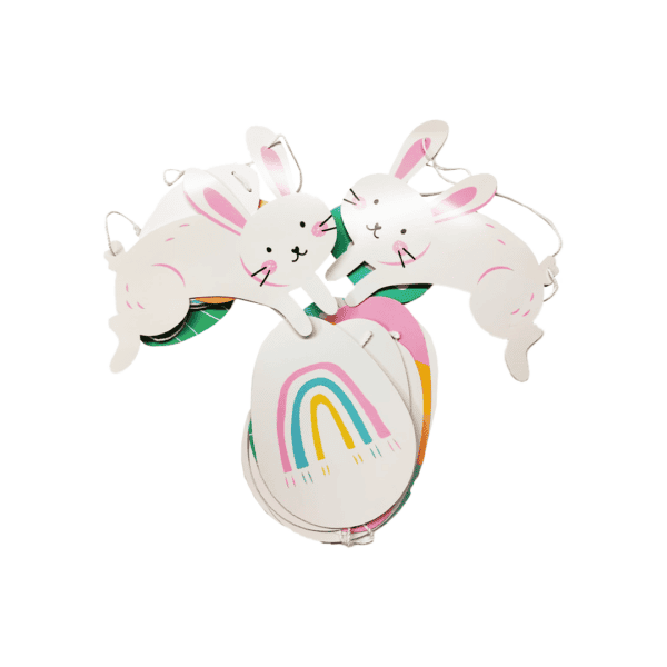 Banner Happy Easter con conejo - Imagen 2