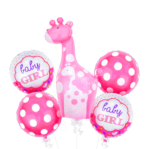 Kit de globos Baby Girl jirafa